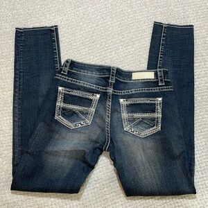 Rock & Roll Cowgirl Denim Rival Low Rise Skinny Jeans 28x32